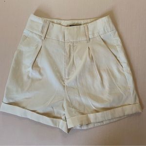 Nasty Gal Collection Cream Shorts in size XS